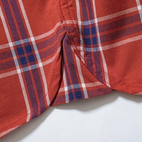 【Lee】LADIES WESTERN CHECK SHIRTS(Navy×White)/レディースウエスタンチェック半袖シャツ(ネイビー×ホワイト)