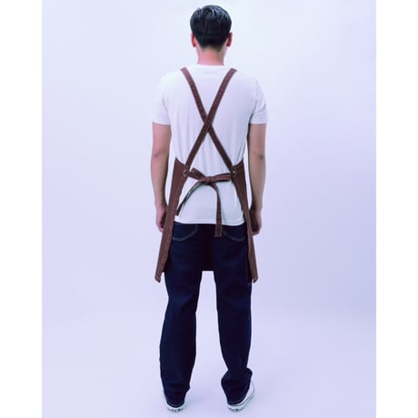 【Lee】BIB APRON(Brown)/胸当てエプロン(ブラウン)