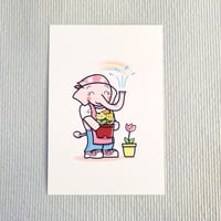 ポストカード「ゾウのお花屋さん」