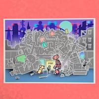 デジタルアート「ゴミ山の希望」