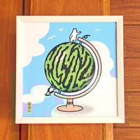 デジタルアート「世界はスイカでできている」