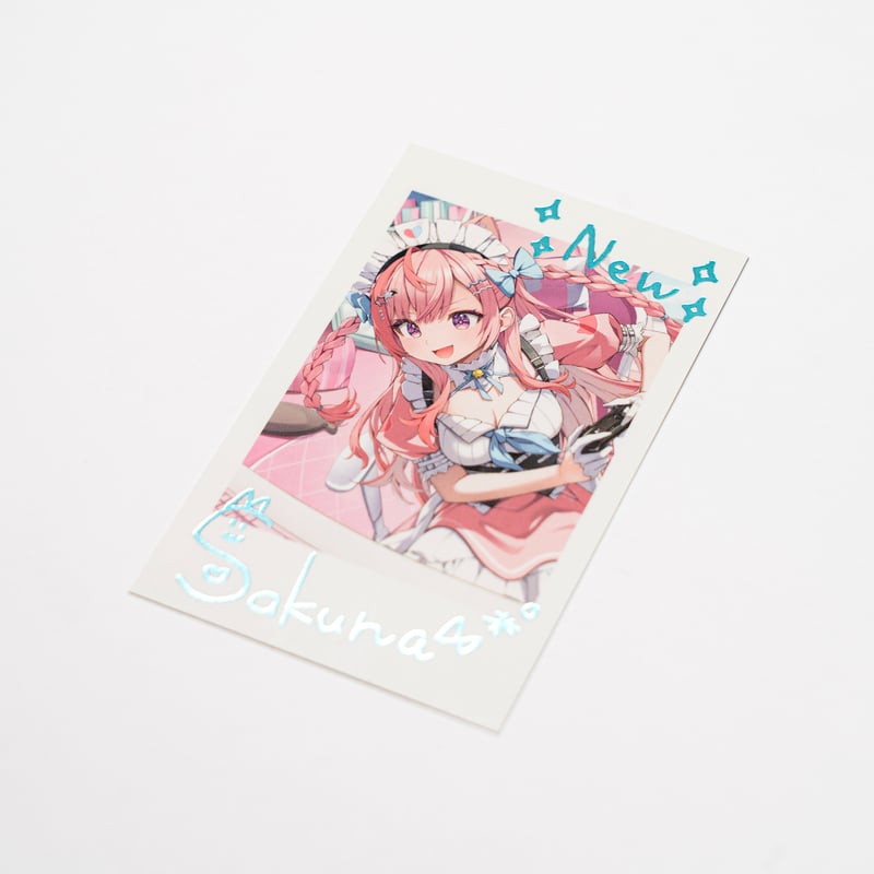 ノベルティ】1周年記念チェキ風カード | 結城さくなオフィシャルストア