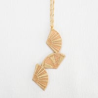 刺繍ネックレス 京扇