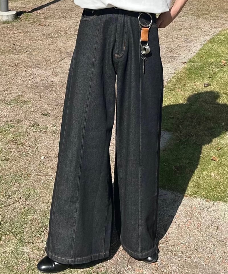 ロングレングスフレアデニム(ブラック) 2_8Enyook.jpg