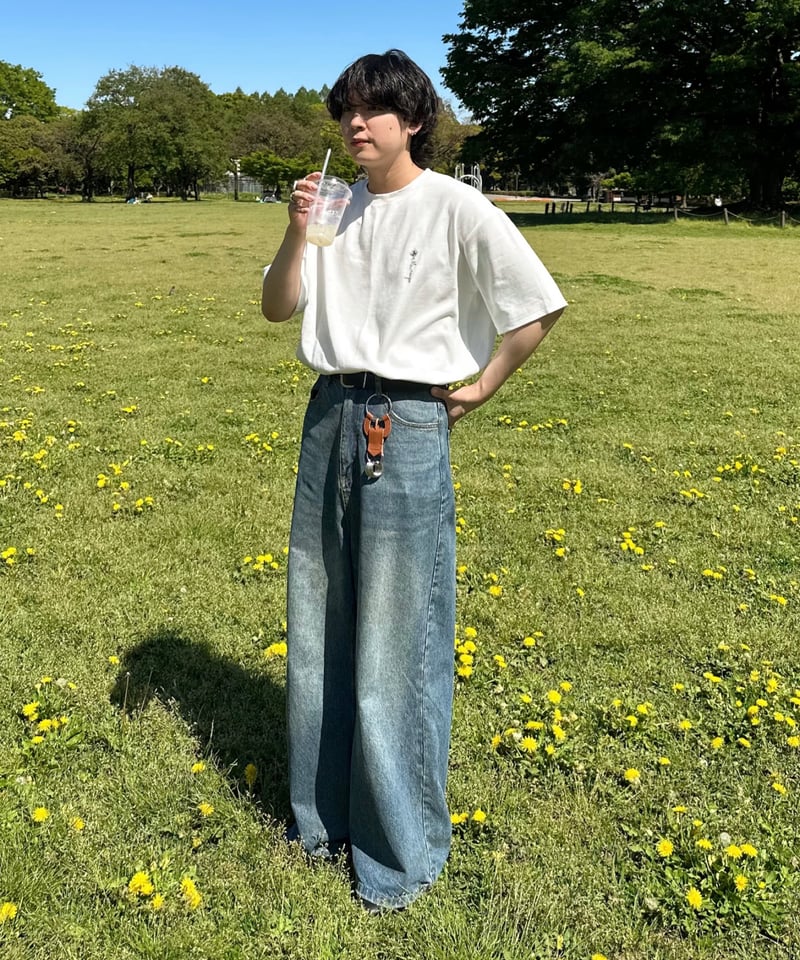 花柄プリントTシャツ【WHITE】 | ”IKINUKI”