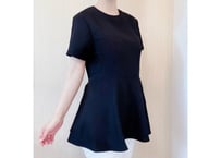 Cure peplum（Black）：袖タイプ（通常）Mサイズ