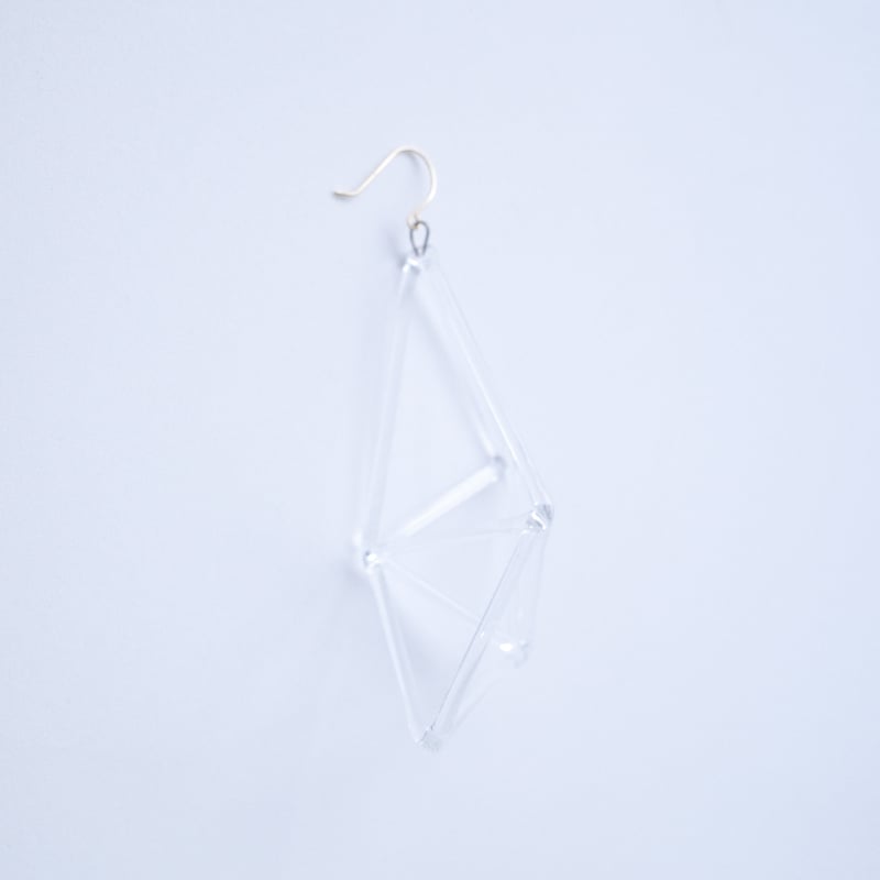 *しかくいピアス*【No.317】 cthruit] triple triangle CL（ピアス）送料着払 | FOR NOTO