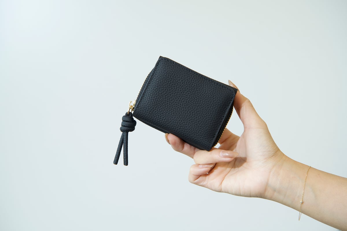 レザーミニ財布 （ブラック） | yékla