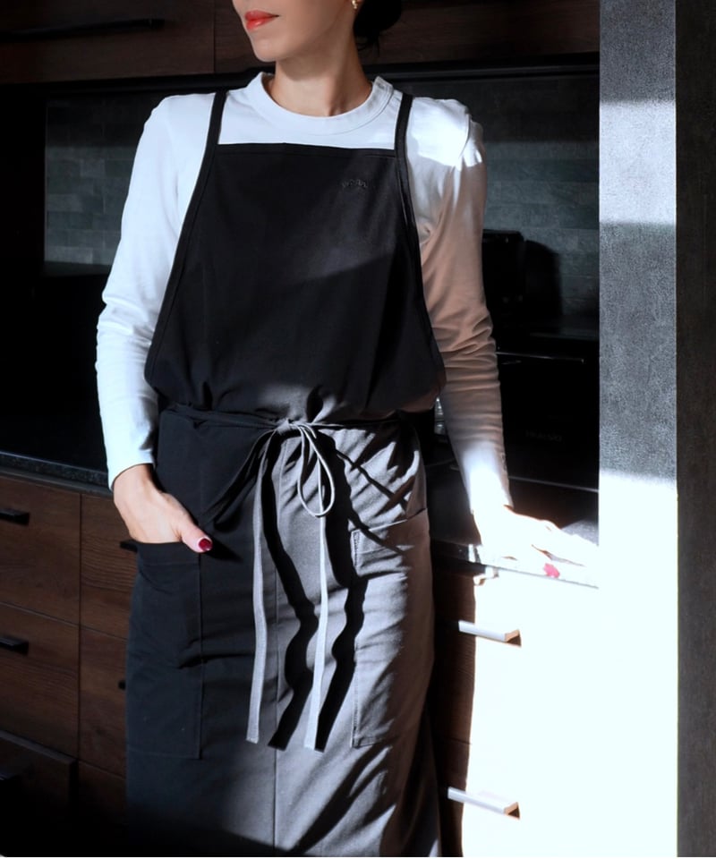 New Color｜バッククロスエプロン（ブラック） | yékla