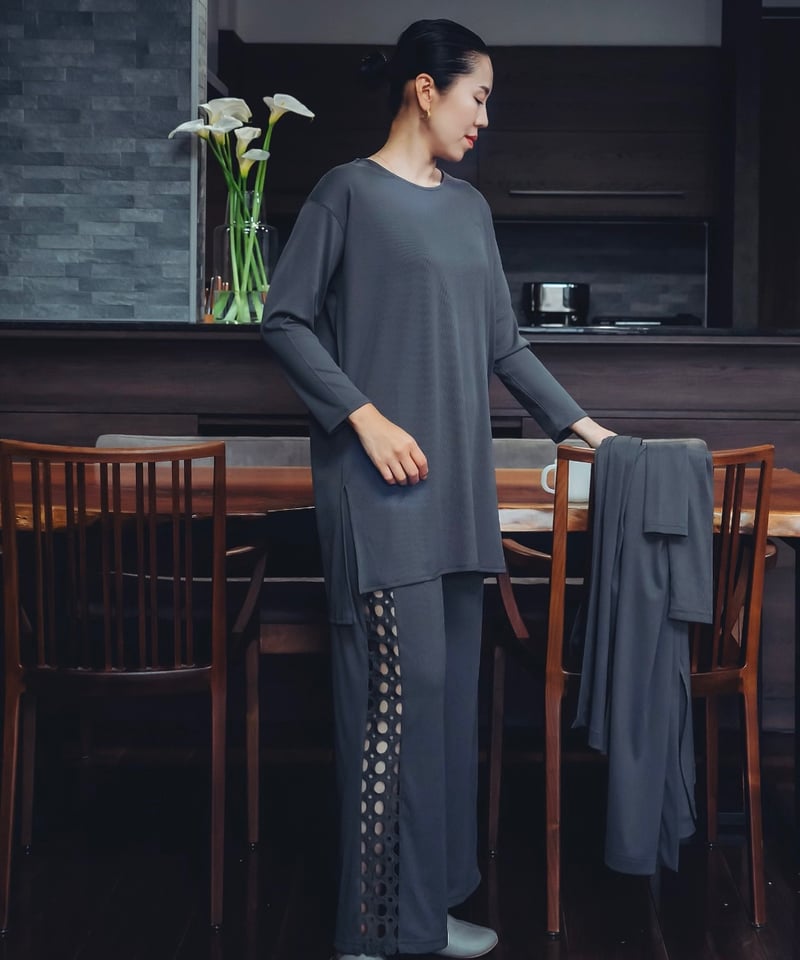 ルームウェア セットアップ（チャコール） | yékla