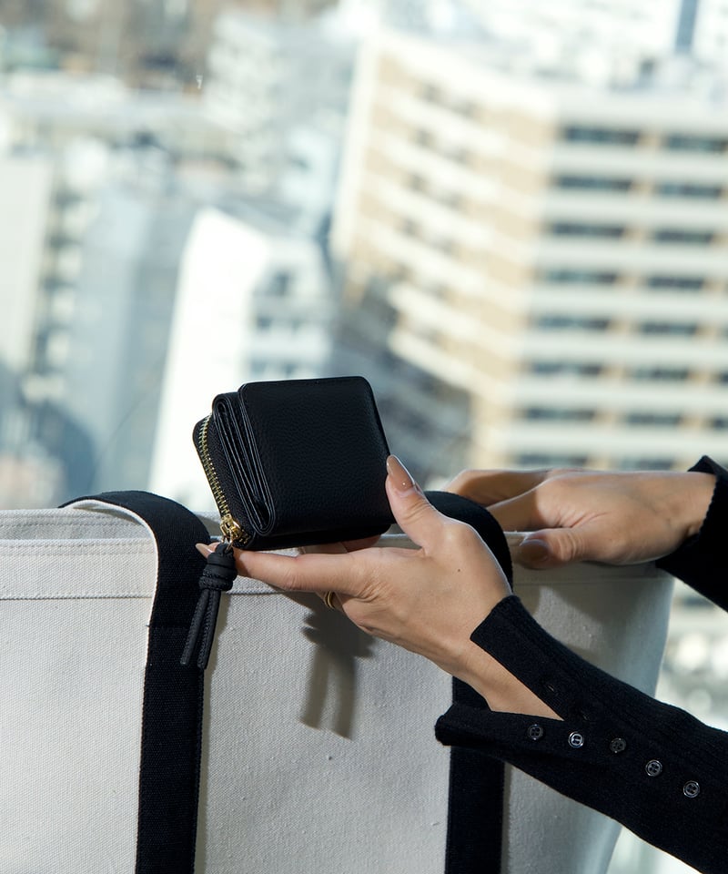 レザーミニ財布 （ブラック） | yékla