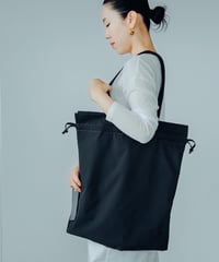 巾着エコバッグ（グラフィットグレー）