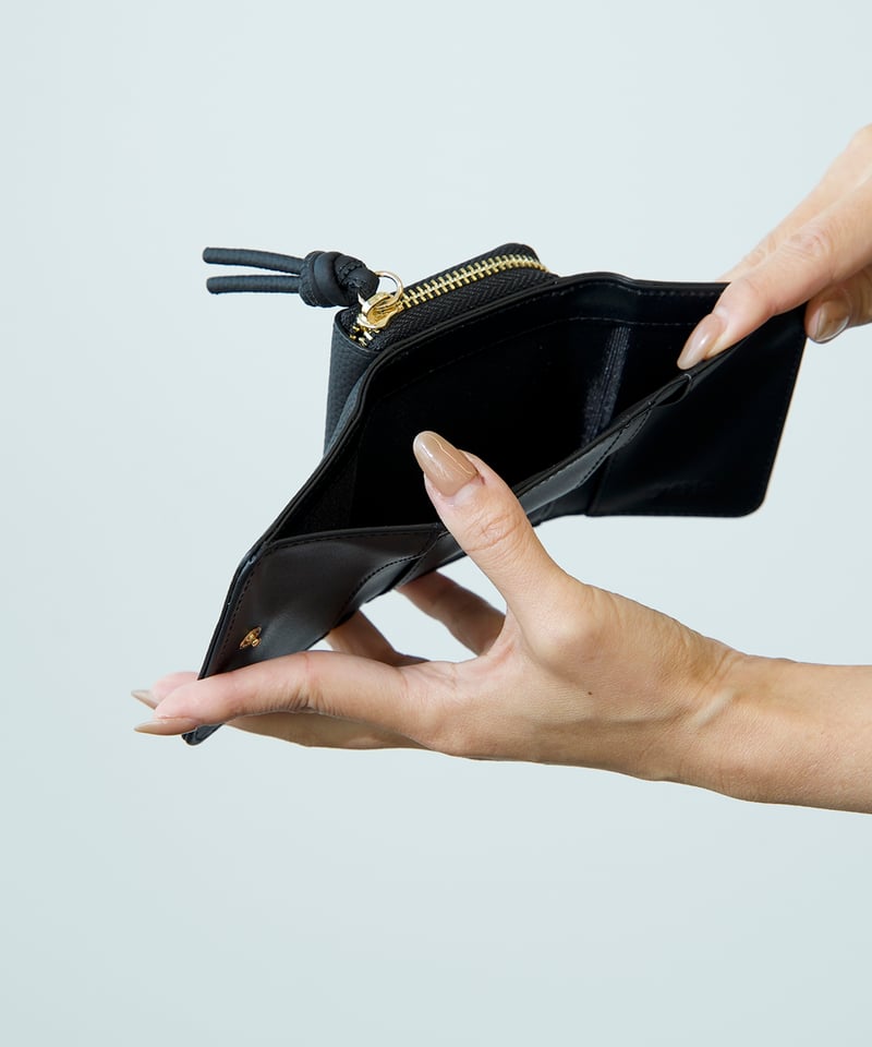 レザーミニ財布 （ブラック） | yékla