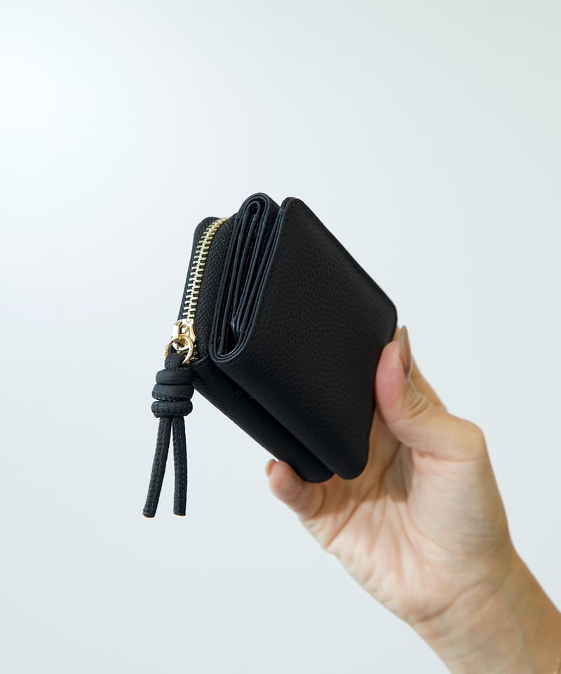 レザーミニ財布 （ブラック） | yékla