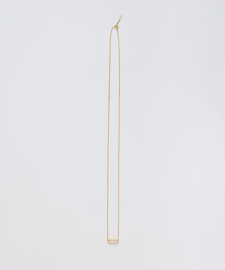 Recette stone necklace (crystal) 45cm gold