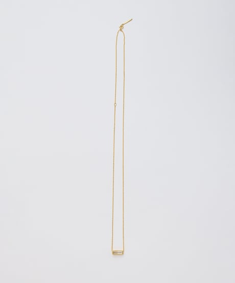 Recette stone necklace (labradrite×CR×white pearl) 45cm gold