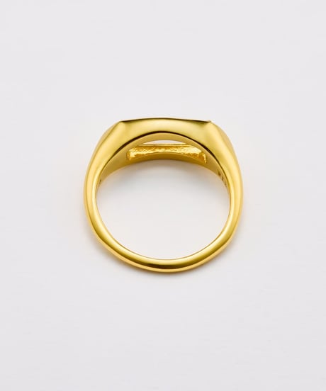 Recette stone ring single (crystal) gold