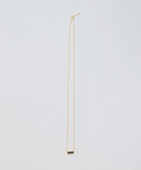 Recette stone necklace (onyx) 45cm gold