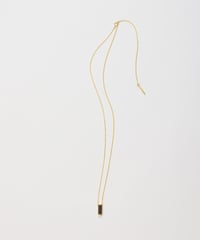 Recette stone necklace (onyx) 45cm gold