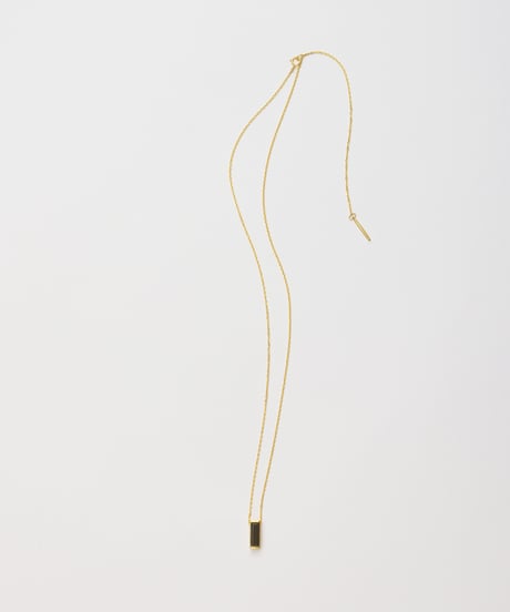 Recette stone necklace (onyx) 45cm gold