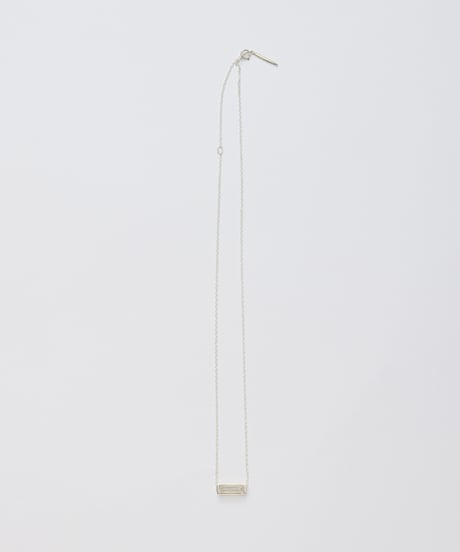 Recette stone necklace (crystal) 45cm silver