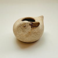 アヒルの花器（S／寝てる）