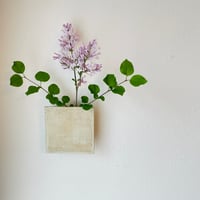 四角ポケット　掛花入