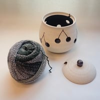 さくらんぼ・蓋付きヤーンボウル（LL)