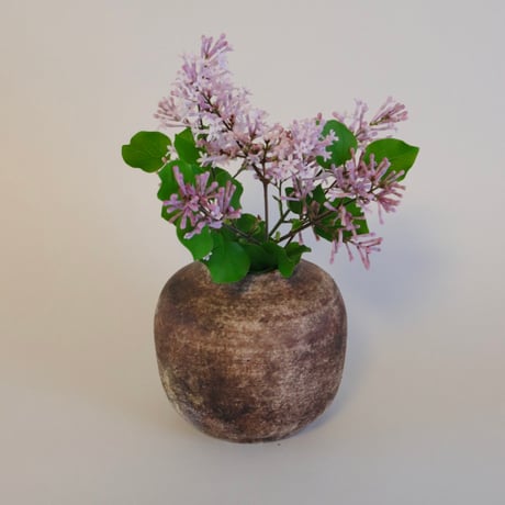 冬の土　花器