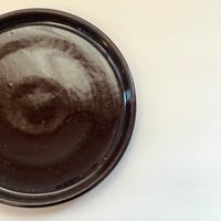 飴釉の盆皿