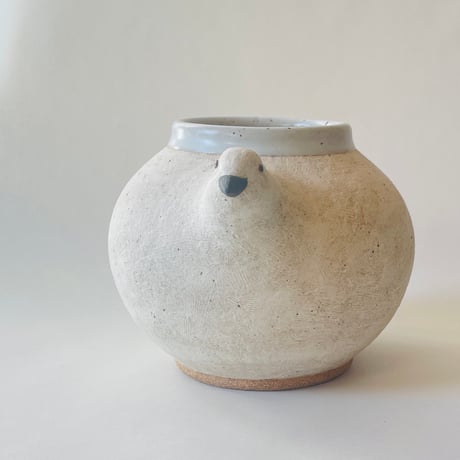 雷鳥（冬）の花器