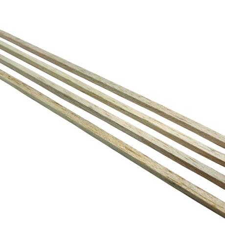 バルサ材 角棒 【5mm×5mm×300mm 4本】