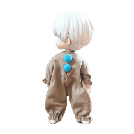 テーマパークにつれてって！パジャマにもなるピエロ服(ベージュ)
