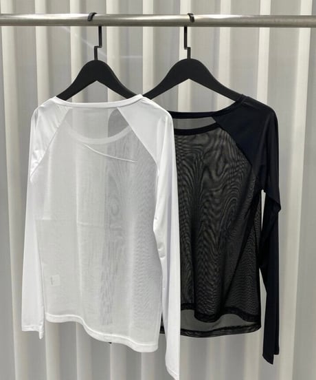 UVカット＆速乾メッシュインナーシャツ2枚セット (長袖/2colors)