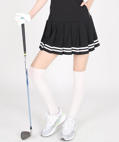 15+70デニールUVカットツートーンタイツ (ニーハイ/ハイソックス/2colors)
