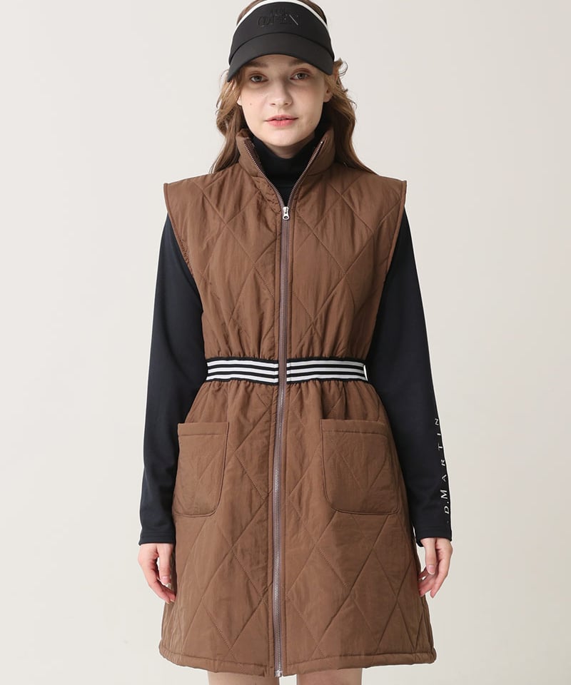 pelleq キルティングベストワンピース　Free size pelleq キルティングベストワンピース Free size