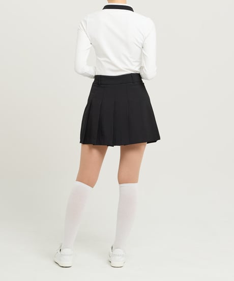 ベルトディテール付きプリーツスカート (3colors)