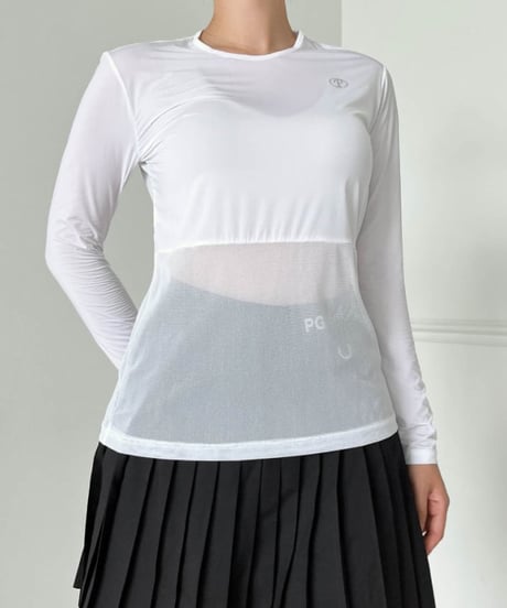 冷感メッシュUVカットインナーシャツ (長袖/3colors)