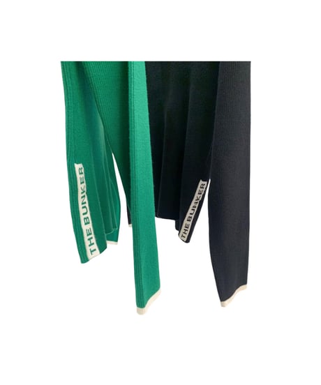 カラーミックスセーラーカラーニットトップス (2colors)