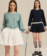 エアリーフレッシュ配色プルオーバー (2colors)