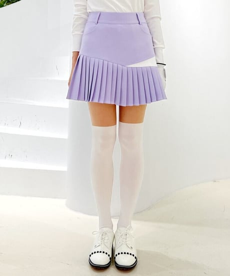 15+70デニールUVカットツートーンタイツ (ニーハイ/ハイソックス/2colors)
