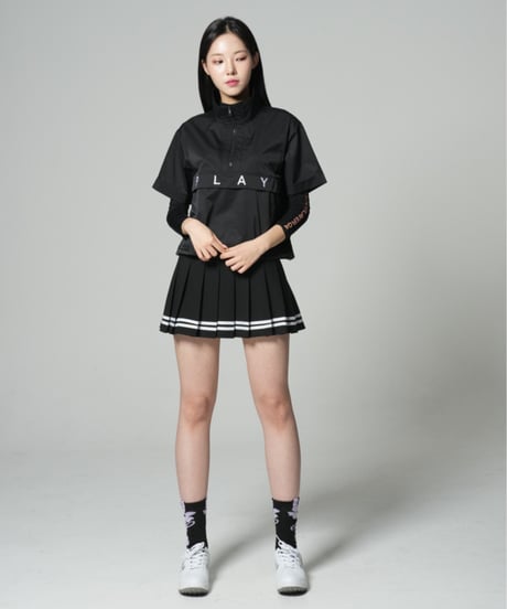 アイスシースルーUVカットレターリングモックネックインナー (2colors)