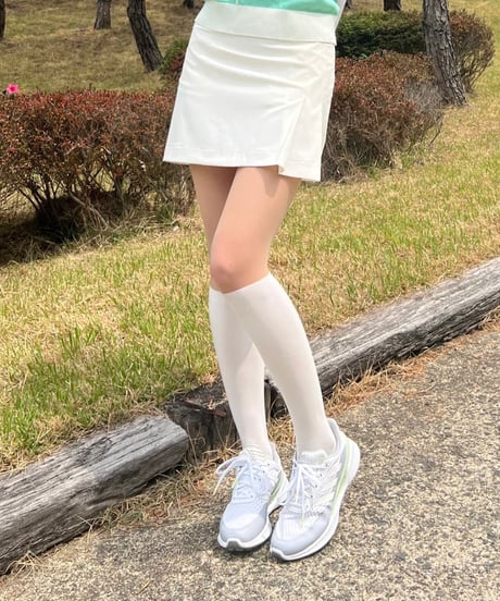 15+70デニールUVカットツートーンタイツ (ニーハイ/ハイソックス/2colors)