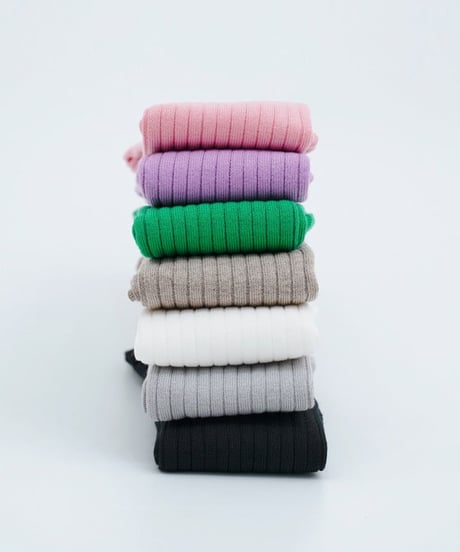 カラーリブハイソックス (滑り止め付/10colors)
