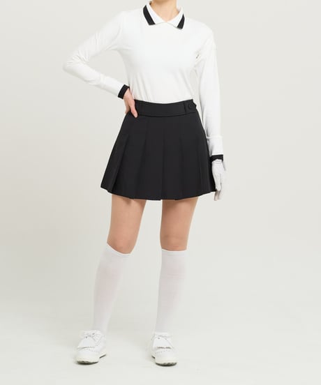 ベルトディテール付きプリーツスカート (3colors)