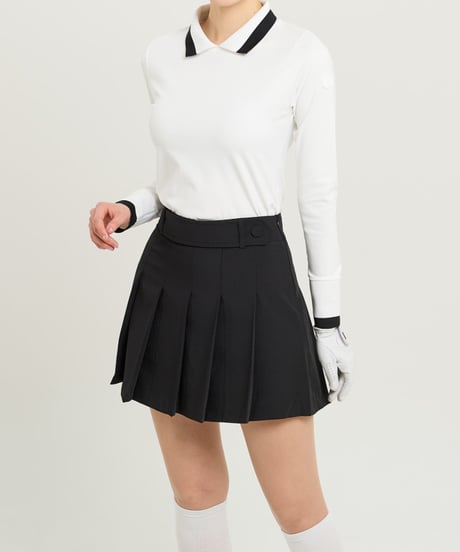 ベルトディテール付きプリーツスカート (3colors)