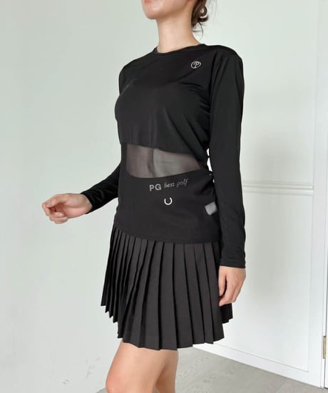 冷感メッシュUVカットインナーシャツ (長袖/3colors)