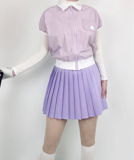 ウエストラインポイントプリーツスカート (3colors)