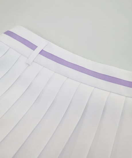 ウエストラインポイントプリーツスカート (3colors)