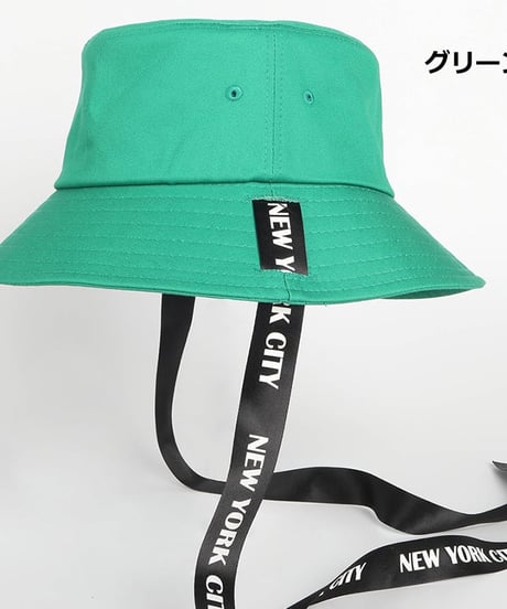 ニューヨークストラップバケットハット (5colors)
